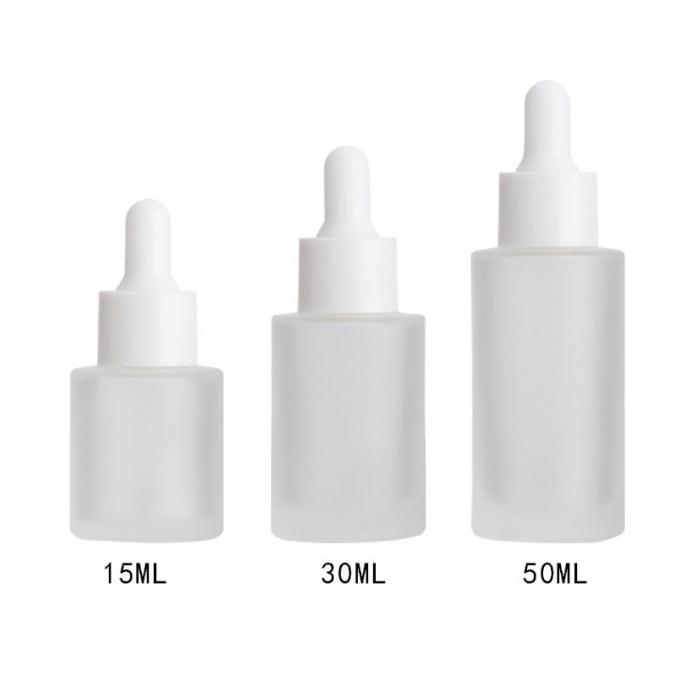 Simple Round Glass Foundation Bottle with Free Samples Transparent Glossy Finish 0