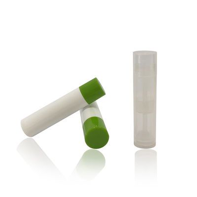 Screw Cap White Bulk Plastic Lip Balm Tube 15*66mm High Durability
